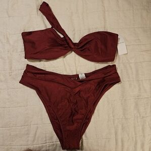 Abercrombie & Fitch Burgundy Bikini